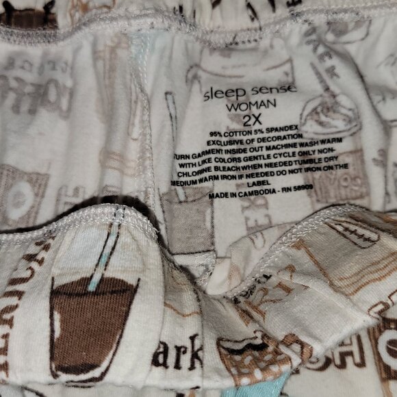 Sleep Sense PJs Set Plus Size 2X / 3X - Picture 4 of 5
